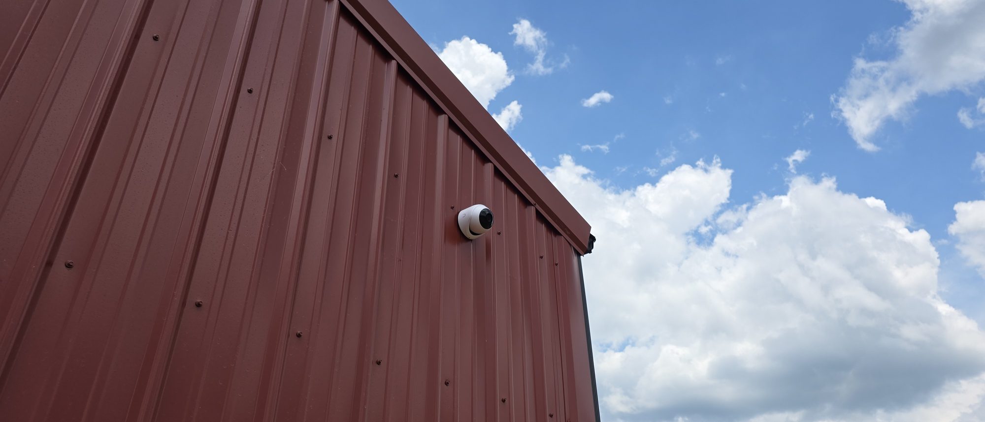 UniFi Protect camera installed by TownLink on a local business
